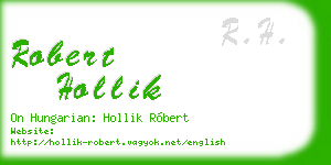 robert hollik business card